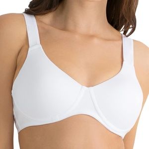 Fruit of the Loom Women's White Anti-Gravity Wire-Free Bra